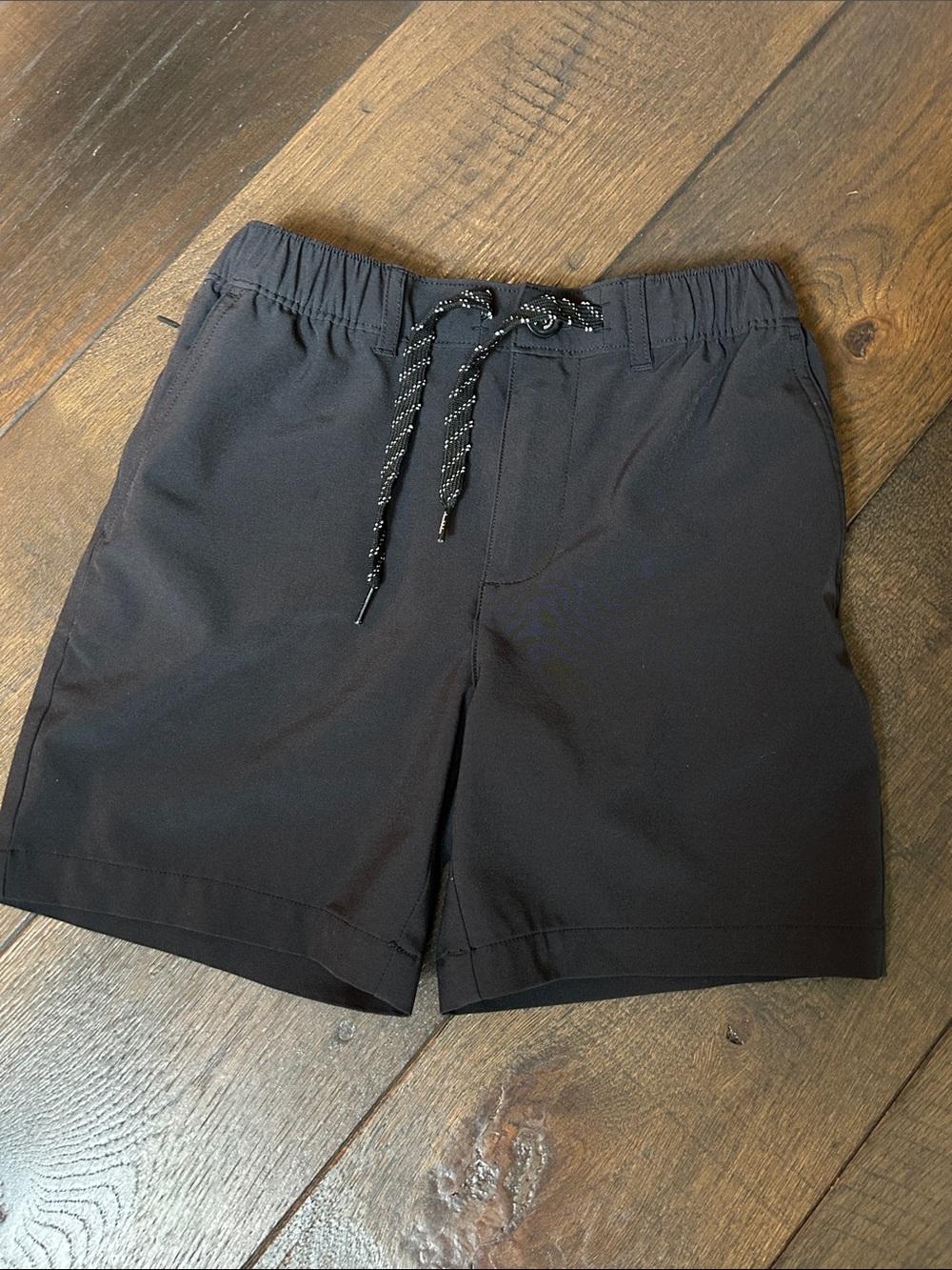 chubbies Black Kids Elastic Waist Drawstring Shorts